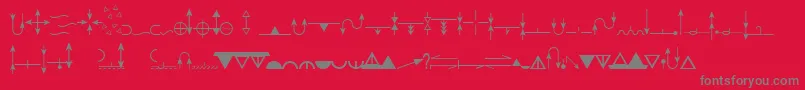 Fonte EsriGeologyUsgs95525 – fontes cinzas em um fundo vermelho