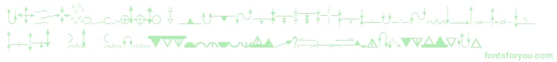 EsriGeologyUsgs95525 Font – Green Fonts on White Background