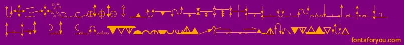 fuente EsriGeologyUsgs95525 – Fuentes Naranjas Sobre Fondo Morado