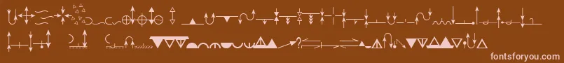 EsriGeologyUsgs95525 Font – Pink Fonts on Brown Background