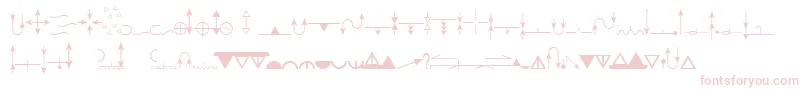 EsriGeologyUsgs95525 Font – Pink Fonts on White Background