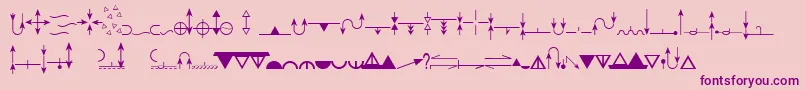 EsriGeologyUsgs95525 Font – Purple Fonts on Pink Background