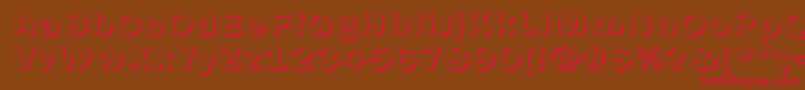 Spherics Font – Red Fonts on Brown Background