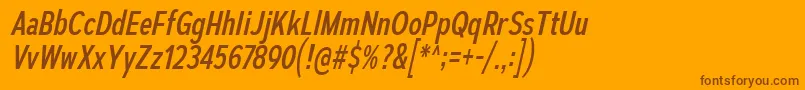 Saiba mais sobre a fonte AutoradiographicRgIt Fonte AutoradiographicRgIt – fontes marrons em um fundo laranja