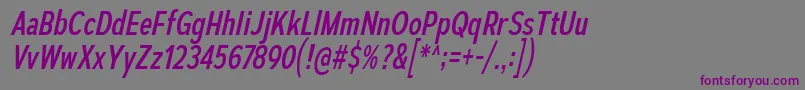 AutoradiographicRgIt Font – Purple Fonts on Gray Background