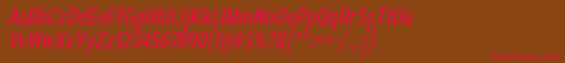 AutoradiographicRgIt Font – Red Fonts on Brown Background