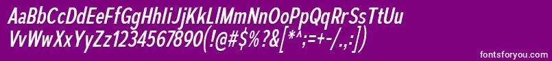 AutoradiographicRgIt Font – White Fonts on Purple Background