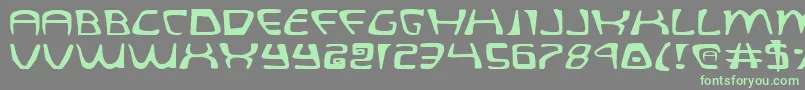 Quatle Font – Green Fonts on Gray Background