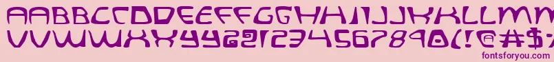 Quatle Font – Purple Fonts on Pink Background