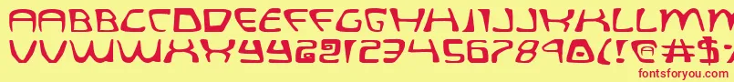 Quatle Font – Red Fonts on Yellow Background