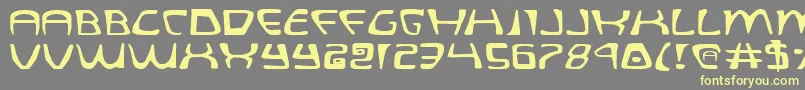Quatle Font – Yellow Fonts on Gray Background