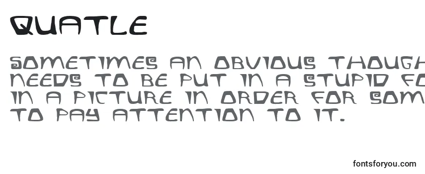 Обзор шрифта Quatle