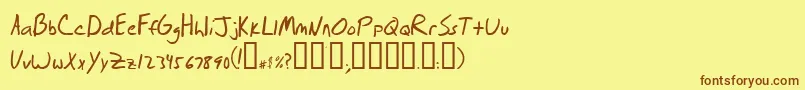 En savoir plus sur la police Briasrg Police Briasrg – polices brunes sur fond jaune
