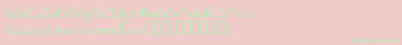 Briasrg Font – Green Fonts on Pink Background