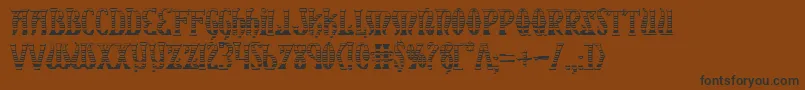 XiphosGradientCastle Font – Black Fonts on Brown Background