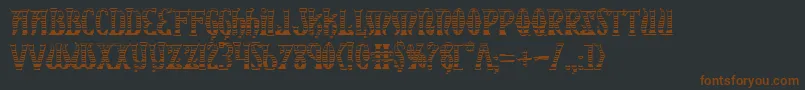 XiphosGradientCastle Font – Brown Fonts on Black Background