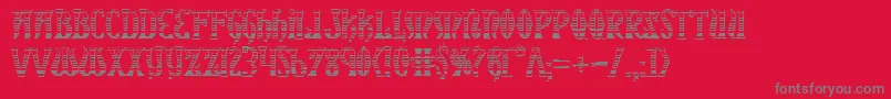 XiphosGradientCastle Font – Gray Fonts on Red Background