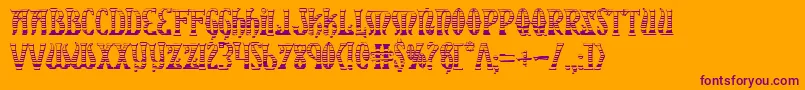 XiphosGradientCastle Font – Purple Fonts on Orange Background