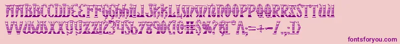 XiphosGradientCastle-Schriftart – Violette Schriften auf rosa Hintergrund