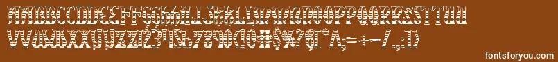 XiphosGradientCastle Font – White Fonts on Brown Background