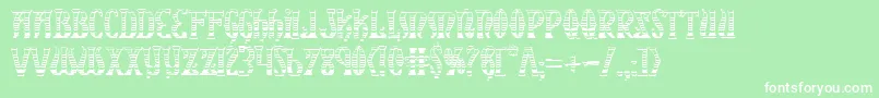 XiphosGradientCastle Font – White Fonts on Green Background