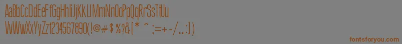 ThinDesign-Schriftart – Braune Schriften auf grauem Hintergrund