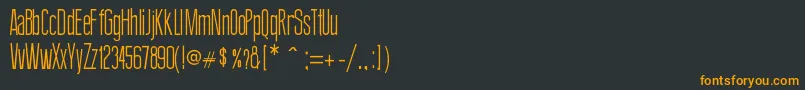 fuente ThinDesign – Fuentes Naranjas Sobre Fondo Negro