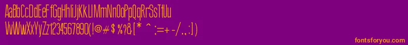 ThinDesign Font – Orange Fonts on Purple Background