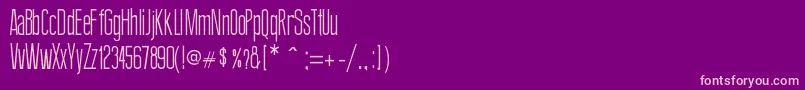 ThinDesign Font – Pink Fonts on Purple Background