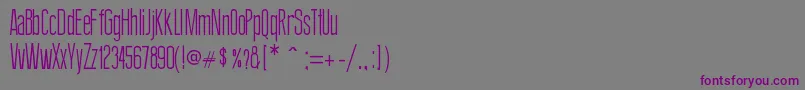 ThinDesign Font – Purple Fonts on Gray Background