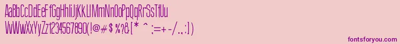 ThinDesign Font – Purple Fonts on Pink Background