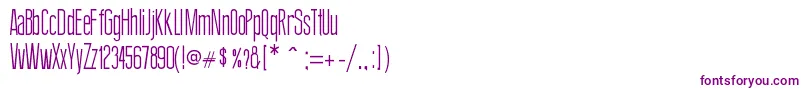 ThinDesign Font – Purple Fonts on White Background