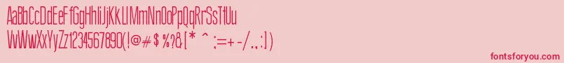 ThinDesign Font – Red Fonts on Pink Background
