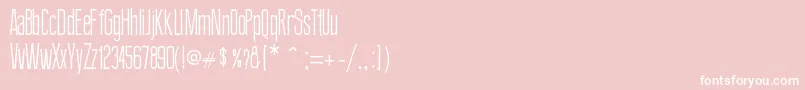 ThinDesign Font – White Fonts on Pink Background