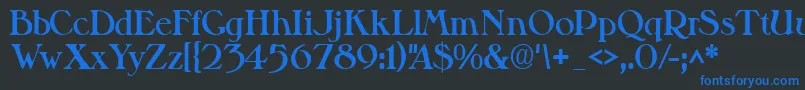 fuente Valitblackssk – Fuentes Azules Sobre Fondo Negro