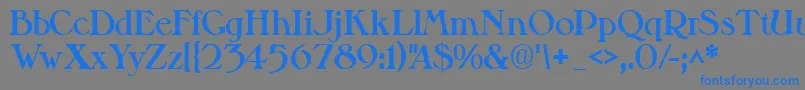 Valitblackssk Font – Blue Fonts on Gray Background