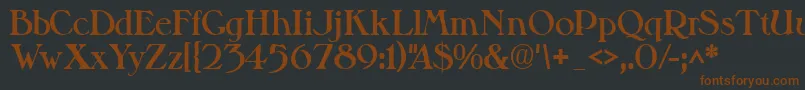 Valitblackssk Font – Brown Fonts on Black Background