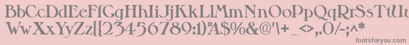 Valitblackssk Font – Gray Fonts on Pink Background