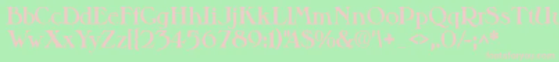 Valitblackssk-fontti – vaaleanpunaiset fontit vihreällä taustalla