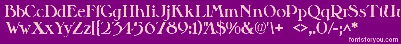 Valitblackssk Font – Pink Fonts on Purple Background