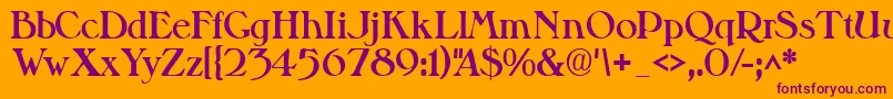 More about Valitblackssk Font Valitblackssk Font – Purple Fonts on Orange Background
