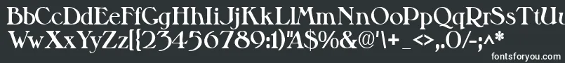 Шрифт Valitblackssk – белые шрифты
