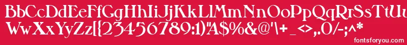 Valitblackssk Font – White Fonts on Red Background