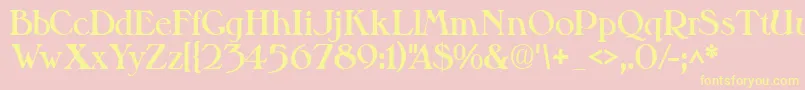 Valitblackssk Font – Yellow Fonts on Pink Background