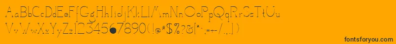 fuente CamelotRegular – Fuentes Negras Sobre Fondo Naranja