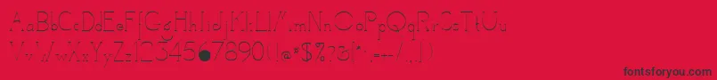 フォントCamelotRegular – 赤い背景に黒い文字