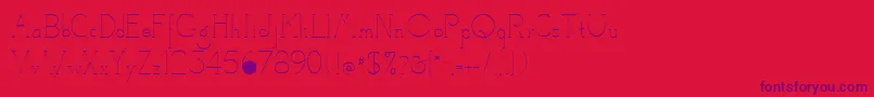 CamelotRegular Font – Purple Fonts on Red Background