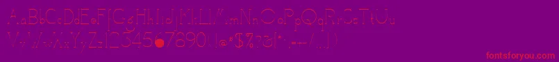 CamelotRegular Font – Red Fonts on Purple Background