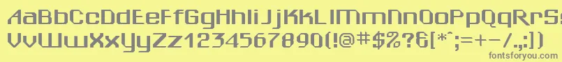 Cwsheila Font – Gray Fonts on Yellow Background