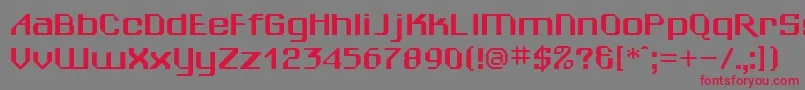 Cwsheila Font – Red Fonts on Gray Background